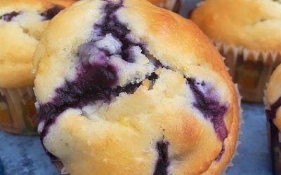 Muffins aux myrtilles – Avent 4e jour
